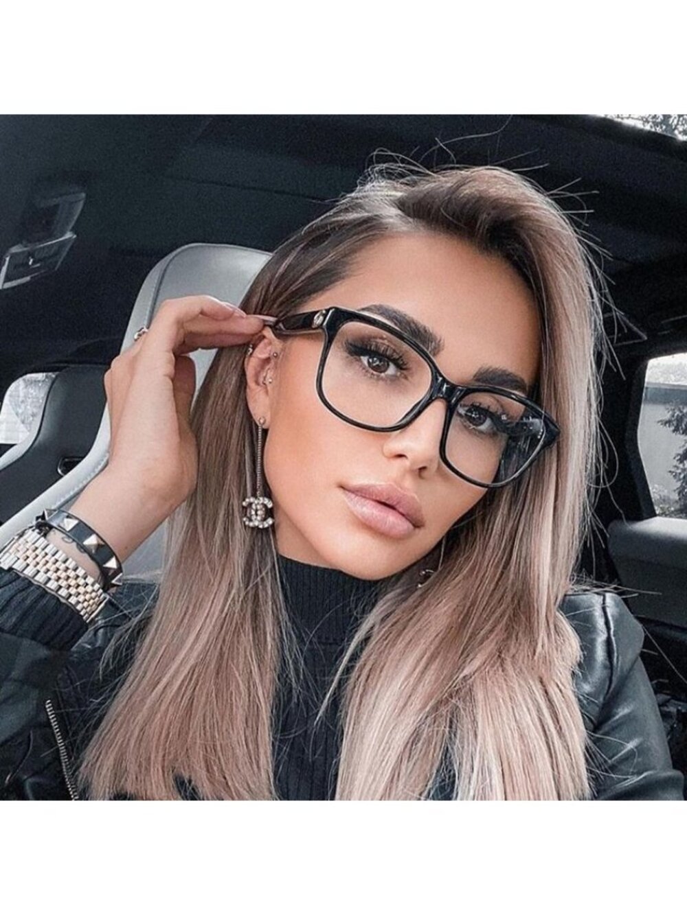 Gucci GG0038ONN 003 Eyeglasses Havana 54mm Square Frame - Picture 3 of 12